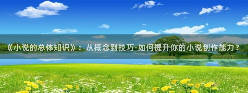 搜书吧进不去：《小说的总体知识》：从概念到技巧-如何提升你的小说创作能力？